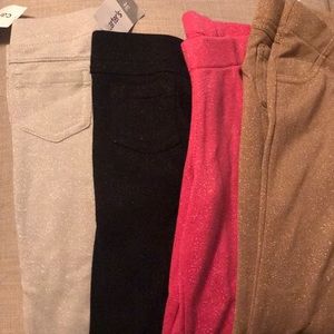 Carters glitter leggings